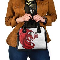 Wales Rugby Red Dragon Shoulder Handbag Cymru Am Byth - Wonder Print Shop