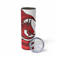 Wales Rugby Red Dragon Skinny Tumbler Cymru Am Byth - Wonder Print Shop
