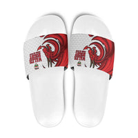 Wales Rugby Red Dragon Slide Sandals Cymru Am Byth - Wonder Print Shop