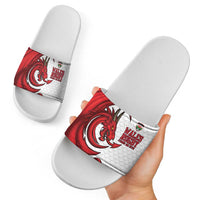 Wales Rugby Red Dragon Slide Sandals Cymru Am Byth - Wonder Print Shop
