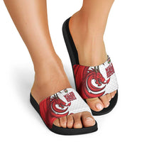Wales Rugby Red Dragon Slide Sandals Cymru Am Byth - Wonder Print Shop