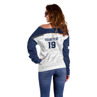 Custom World Football 2026 France Off Shoulder Sweater Allez Les Bleus - Wonder Print Shop