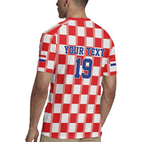 Custom World Football 2026 Croatia Rugby Jersey Vatreni Checkerboard Style - Wonder Print Shop