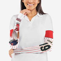 Japan Baseball Custom Arm Sleeves Japanese Flag Mascot Design