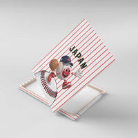 Japan Baseball Canvas Wall Art Japanese Flag Mascot Design