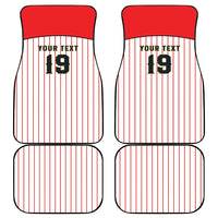 Japan Baseball Custom Car Mats Japanese Flag Mascot Design