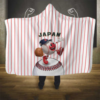 Japan Baseball Hooded Blanket Japanese Flag Mascot Design