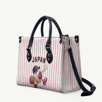 Japan Baseball Leather Bag Japanese Flag Mascot Design