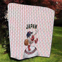 Japan Baseball Quilt Japanese Flag Mascot Design