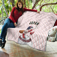 Japan Baseball Quilt Japanese Flag Mascot Design