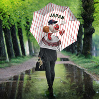 Japan Baseball Umbrella Japanese Flag Mascot Design