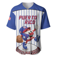 Puerto Rico Baseball Custom Baseball Jersey Puerto Rican Flag Mascot Design