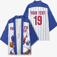 Puerto Rico Baseball Custom Kimono Puerto Rican Flag Mascot Design