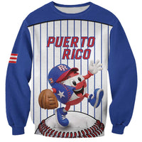 Puerto Rico Baseball Custom Sweatshirt Puerto Rican Flag Mascot Design