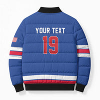 Custom USA Ice Hockey Bomber Puffer Jacket Champions 2026