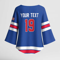 Custom USA Ice Hockey Kimono Sleeve Blouse Champions 2026