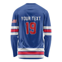 Custom USA Ice Hockey Long Sleeve Shirt Champions 2026