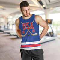 Custom USA Ice Hockey Men Tank Top Champions 2026