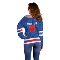 Custom USA Ice Hockey Off Shoulder Sweater Champions 2026