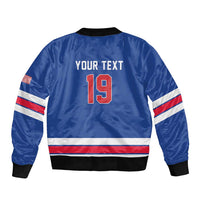 Custom USA Ice Hockey Sleeve Zip Bomber Jacket Champions 2026