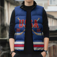Custom USA Ice Hockey Sleeveless Puffer Jacket Champions 2026