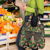 Ukraine Pysanky Pattern Grocery Bag Berehynia Guardian Folk Art