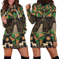 Ukraine Pysanky Pattern Hoodie Dress Berehynia Guardian Folk Art