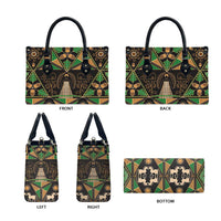 Ukraine Pysanky Pattern Leather Bag Berehynia Guardian Folk Art