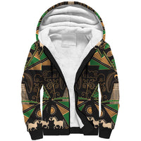 Ukraine Pysanky Pattern Sherpa Hoodie Berehynia Guardian Folk Art