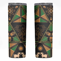 Ukraine Pysanky Pattern Skinny Tumbler Berehynia Guardian Folk Art