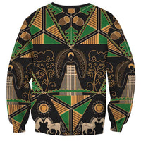 Ukraine Pysanky Pattern Sweatshirt Berehynia Guardian Folk Art
