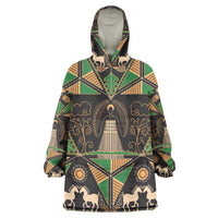 Ukraine Pysanky Pattern Wearable Blanket Hoodie Berehynia Guardian Folk Art
