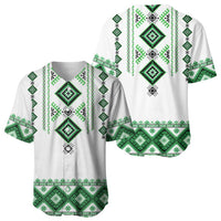 Ukraine Vyshyvanka Inspired Baseball Jersey Ukrainian Traditional Folk Pattern
