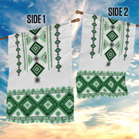 Ukraine Vyshyvanka Inspired Garden Flag Ukrainian Traditional Folk Pattern