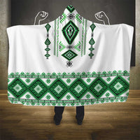 Ukraine Vyshyvanka Inspired Hooded Blanket Ukrainian Traditional Folk Pattern