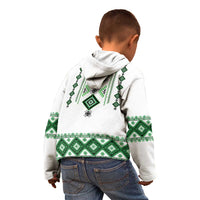 Ukraine Vyshyvanka Inspired Kid Hoodie Ukrainian Traditional Folk Pattern