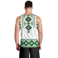 Ukraine Vyshyvanka Inspired Men Tank Top Ukrainian Traditional Folk Pattern