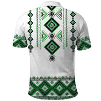 Ukraine Vyshyvanka Inspired Polo Shirt Ukrainian Traditional Folk Pattern