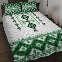Ukraine Vyshyvanka Inspired Quilt Bed Set Ukrainian Traditional Folk Pattern