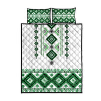 Ukraine Vyshyvanka Inspired Quilt Bed Set Ukrainian Traditional Folk Pattern