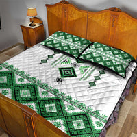 Ukraine Vyshyvanka Inspired Quilt Bed Set Ukrainian Traditional Folk Pattern