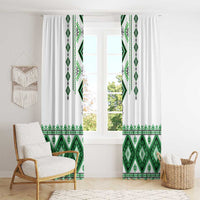 Ukraine Vyshyvanka Inspired Window Curtain Ukrainian Traditional Folk Pattern