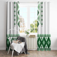 Ukraine Vyshyvanka Inspired Window Curtain Ukrainian Traditional Folk Pattern