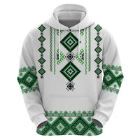Ukraine Vyshyvanka Inspired Zip Hoodie Ukrainian Traditional Folk Pattern