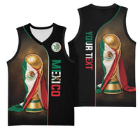 Personalized Mexico Football 2026 Basketball Jersey Trophy Flag Pride Art