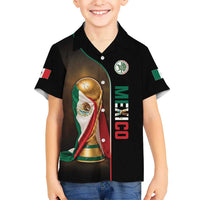 Personalized Mexico Football 2026 Kid Hawaiian Shirt Trophy Flag Pride Art