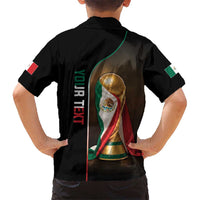 Personalized Mexico Football 2026 Kid Hawaiian Shirt Trophy Flag Pride Art