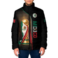 Personalized Mexico Football 2026 Padded Jacket Trophy Flag Pride Art