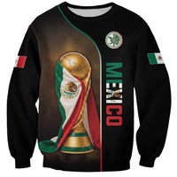 Personalized Mexico Football 2026 Sweatshirt Trophy Flag Pride Art