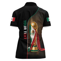 Personalized Mexico Football 2026 Women Polo Shirt Trophy Flag Pride Art